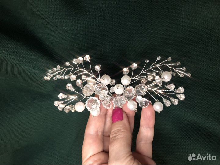 Заколка для волос ручной работы