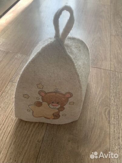 Войлочная детская шапка для сауны и бани