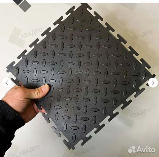 Пвх плитка модульная напольная черная