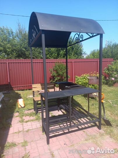 Беседка с мангалом
