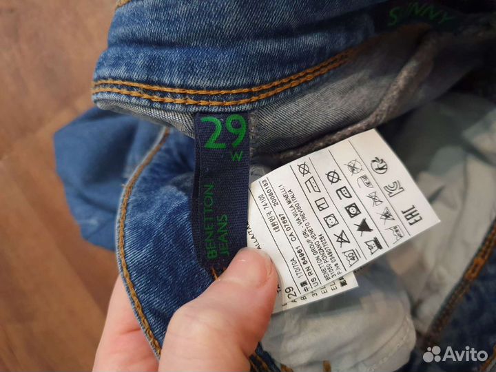 Benetton 46 48 брендовые джинсы женские
