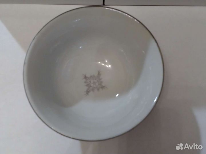 Чехия Фарфор кобальт с позолотой 6 пиал и чайник