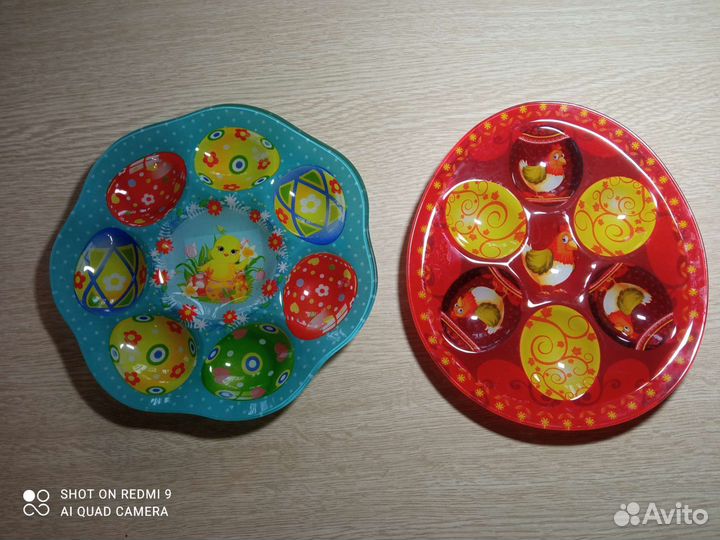 Пасхальные детские блюда менажницы для яиц