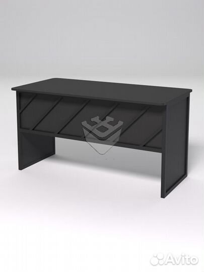 Стол рабочий офисный С-03 (закругленные торцы) &qu