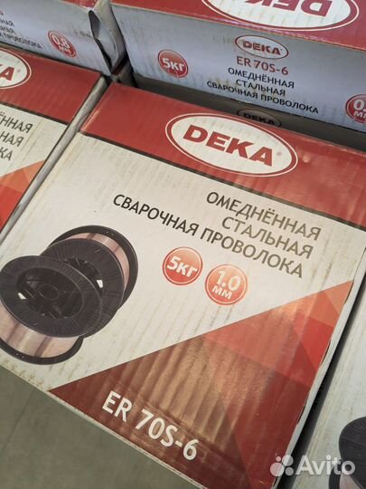 Проволока сварочная deka ER70S-6 5кг/15кг 0.8мм/1