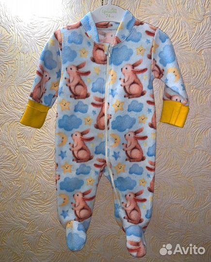 Флисовый комбинезон поддева 56-62