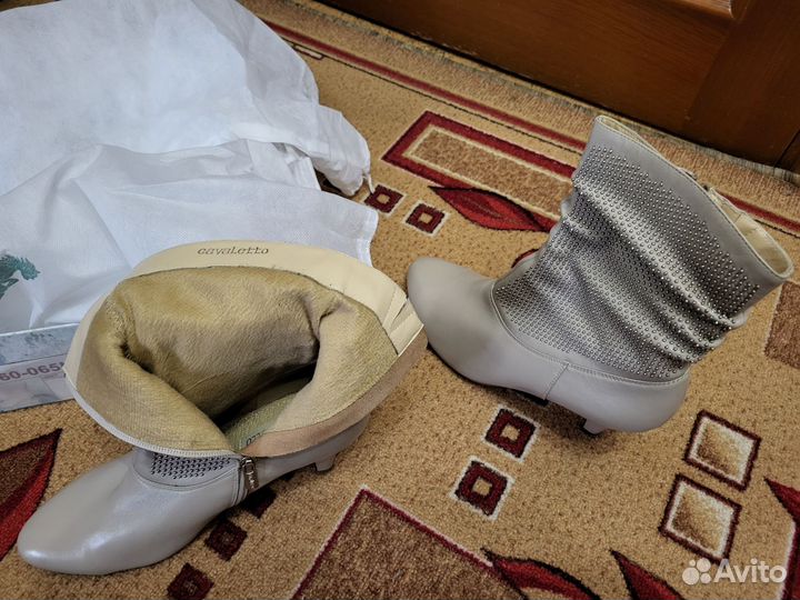 Сапоги женские кожаные 39 размер