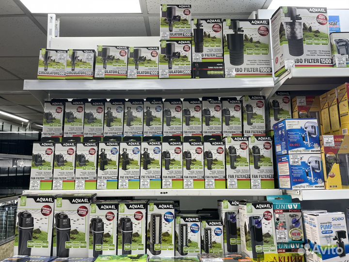 Фильтр для аквариума, светильники