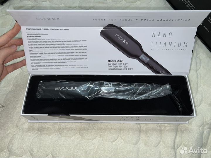 Утюжок для кератина с титановыми пластинами
