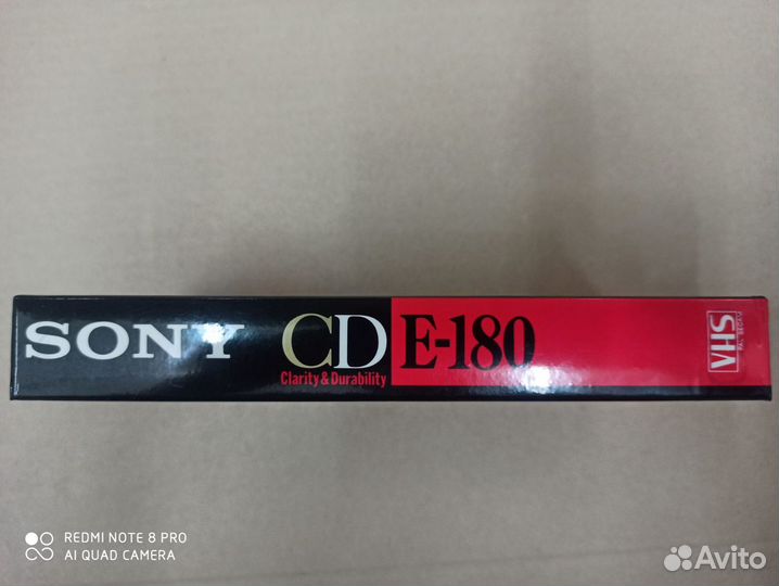 Новая видеокассета sony E-180 CD VHS