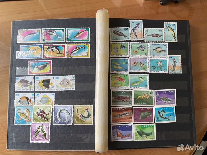 Альбом с марками животные, птицы, бабочки