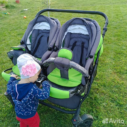 Коляска для двойни/погодок Slaro Piccolo Duo