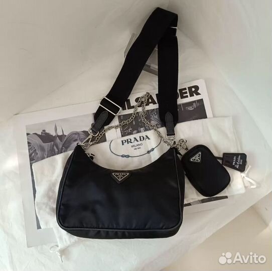 Сумка prada hobo re-edition