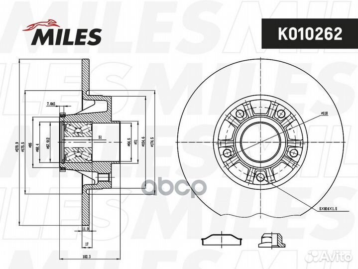 Диск тормозной nissan primastar/opel