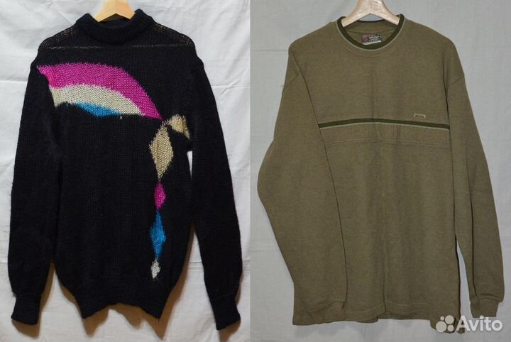 Свитера 90х Boys,Gucci,СССР,PierreCardin р48,50,52