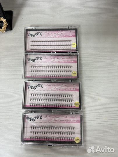 Накладные ресницы пучки