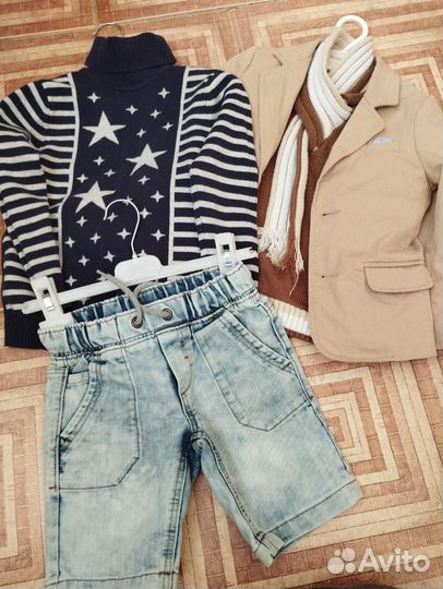 Вещи на мальчика пакетом 98-104 б/у