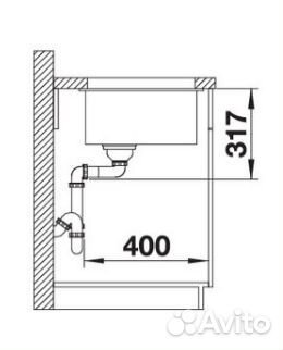 Мойка Blanco Etagon 700-U антрацит 525167 новая