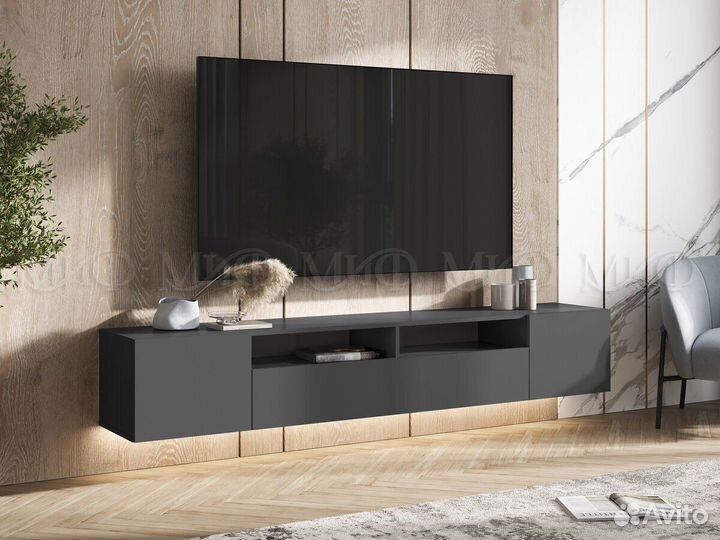 Навесная тумба тв