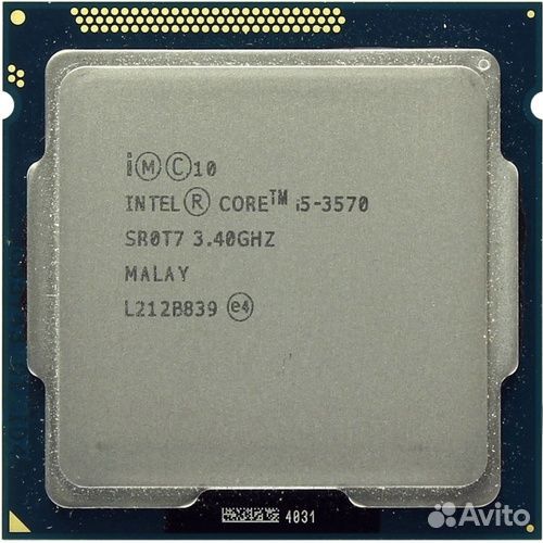 Материнская плата 1155+проц i5 3570+8гб