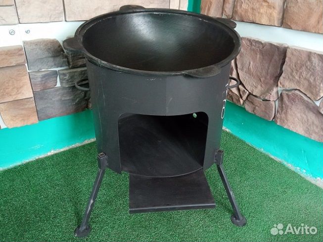 Печь с казаном 16 литров