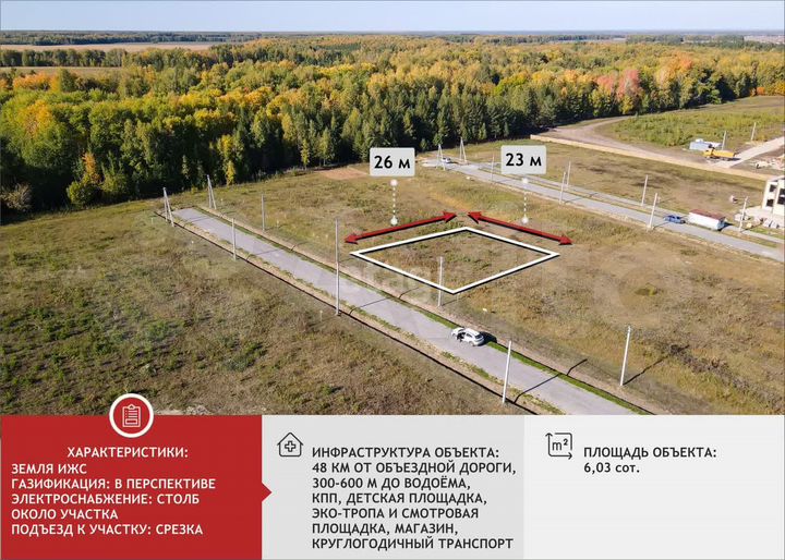 Участок 6 сот. (ИЖС)