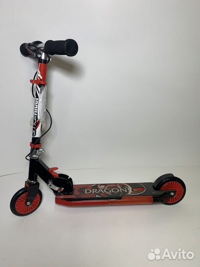 Детский Самокат Small Rider Dragon Красный с дымом