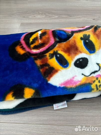 Детский плед одеяло плюшевое