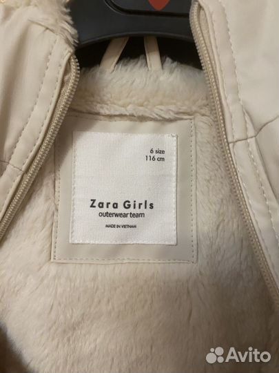 Куртка zara для девочки 116