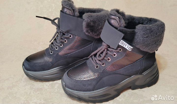 Женские сапоги. Замшевые. 37 р-р