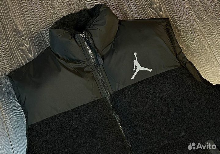 Мужская жилетка барашек шерпа Jordan Nike