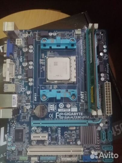 Материнская плата с процессором AMD A6 3600