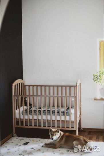 Детская кроватка с матрасом Икеа