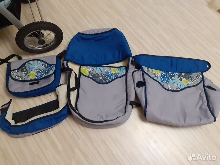 Коляска adamex 3 в 1 бу