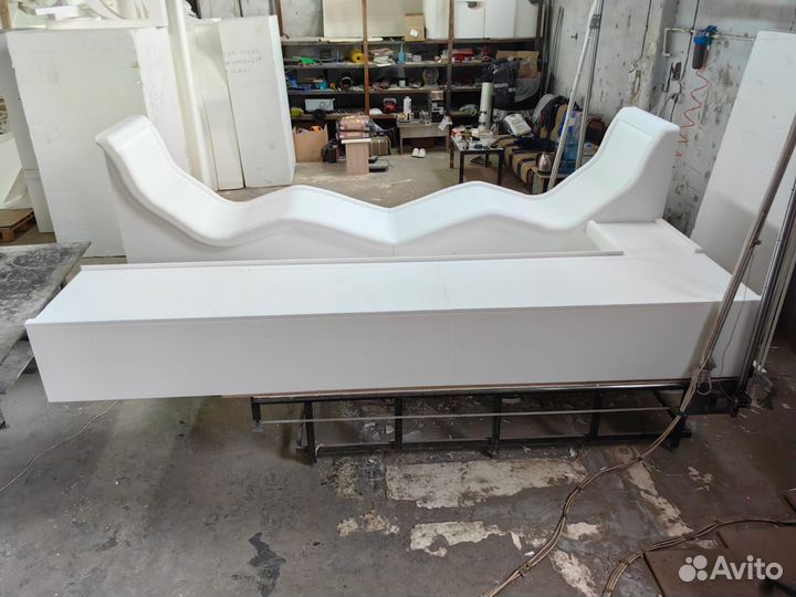 Лежаки в хамам. Сидушки для хамама. Мебель из ппс