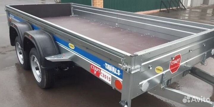 Прицеп двухосный оцинкованный 3515 3.5*1.5