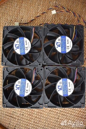 FAN Asic для Майнинга 120*120*38мм. 12V 2.7a asic