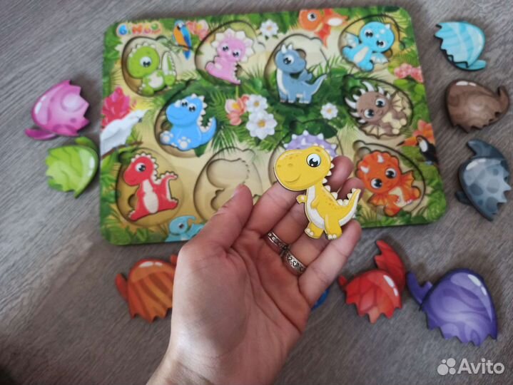 Пазлы детские вкладыши сортеры пакетом