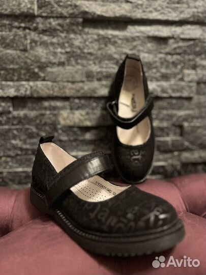 Туфли черные для школы 33 размер