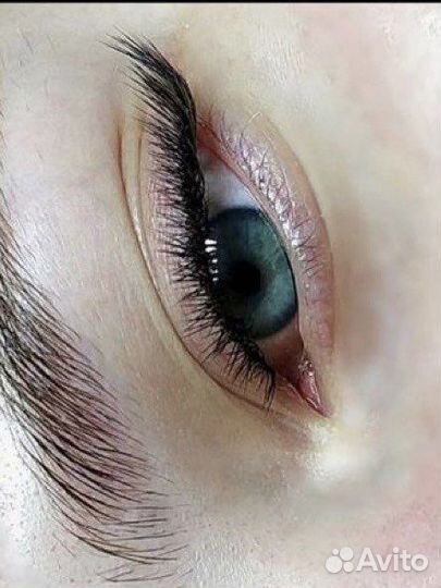 Наращивание ресниц быстро. Брови