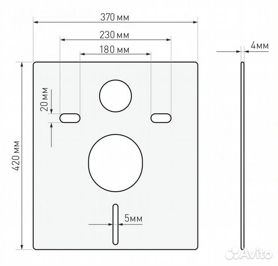 Инсталляция Berges Wasserhaus Atom 410 040333 для