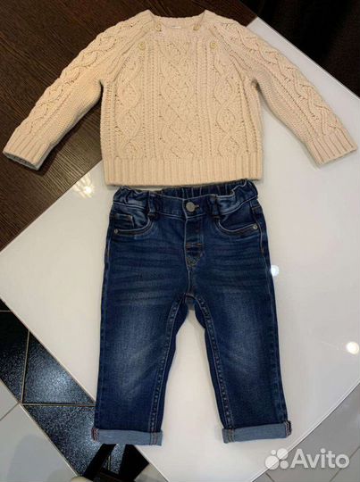 Вязаный джемпер h&m размер 80