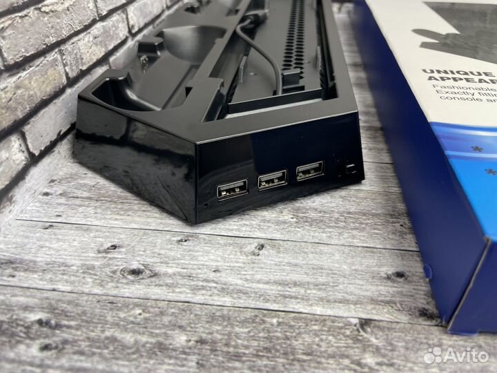 Подставка для PlayStation 4 Slim с системой охлажд