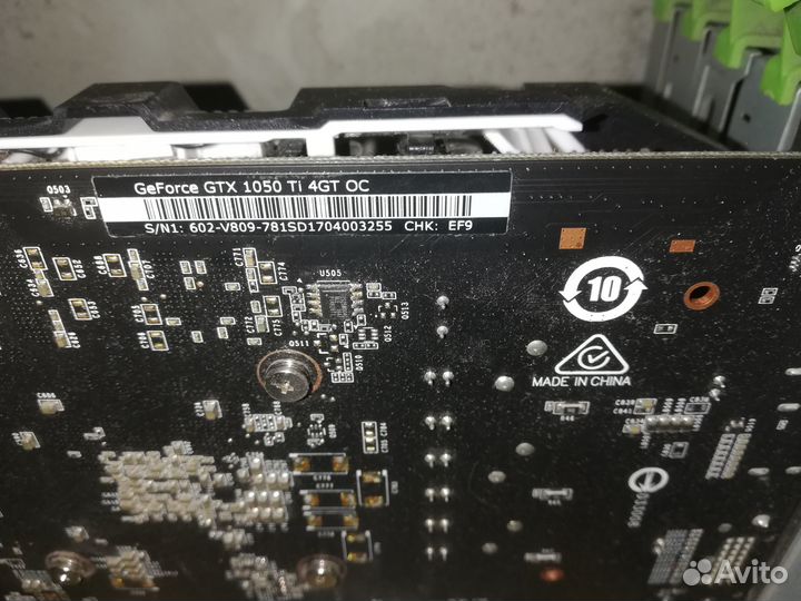 Видеокарта gtx 1050 ti 4gt oc
