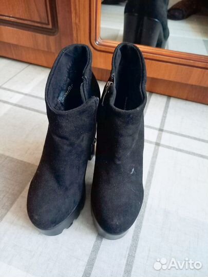 Туфли натуральная замша,размер 37