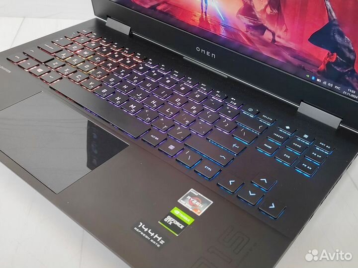 FullHD GTX 1650 мощный Игровой HP Omen Ноутбук
