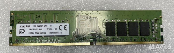 16Gb Kingston kyxcov-mids17324 dimm 2400MHz