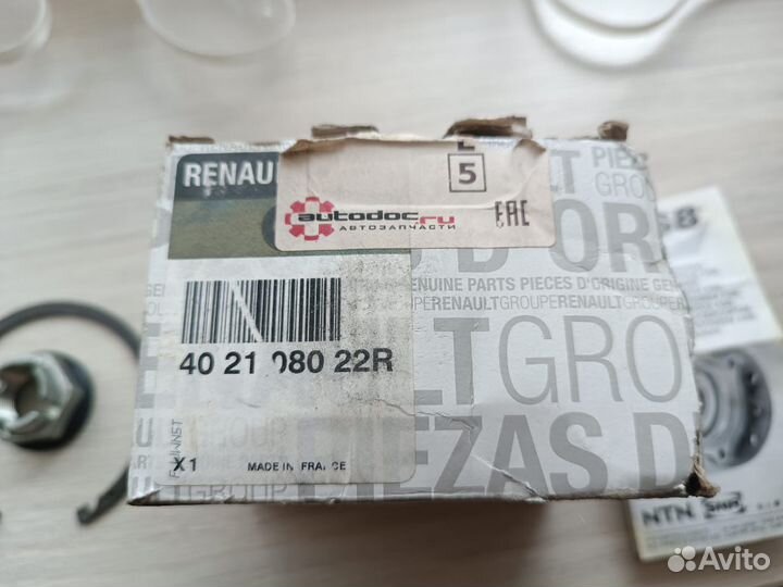 Renault duster передний ступичный подшипник