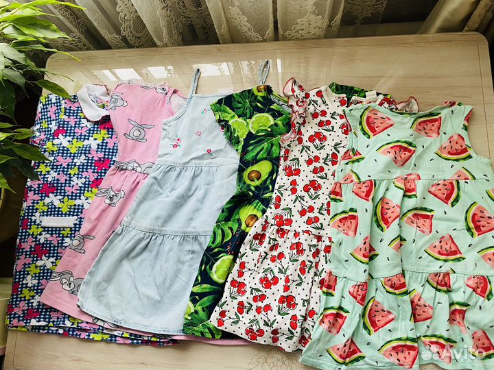 Летние платья для девочки пакетом 8 шт