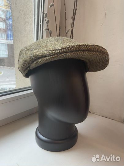 Мужская кепка harris tweed шерсть винтаж